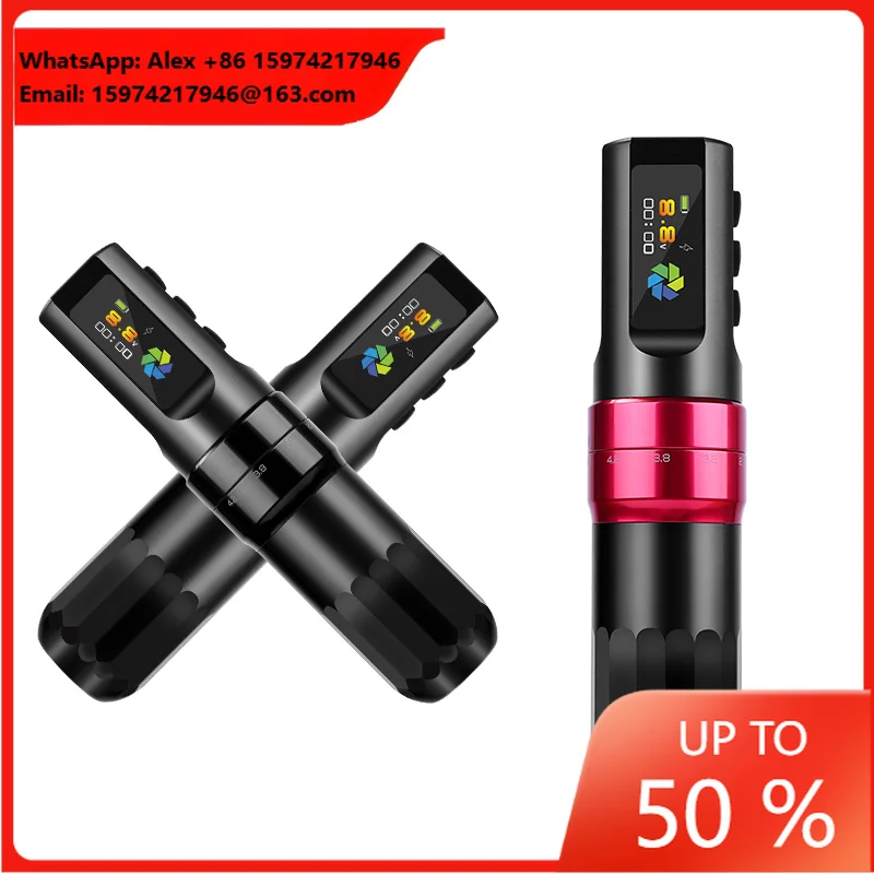 F3 Wireless Pen Tattoo Machine Adjustable Stroke 2000mAh High Quality Silent Hollow Cup Motor Wireless Pen