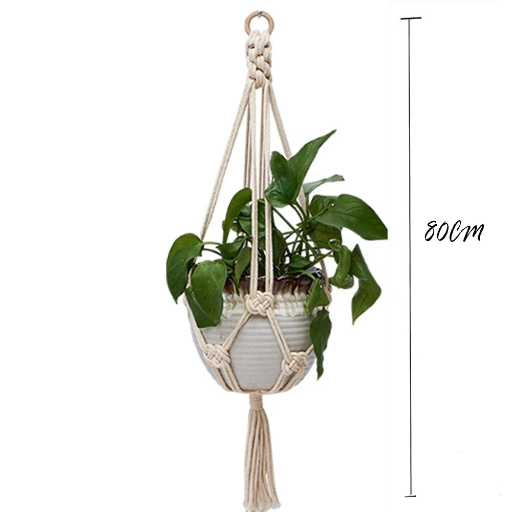 Good quality handmade boho style macrame plant hanger pot holder for home decoration