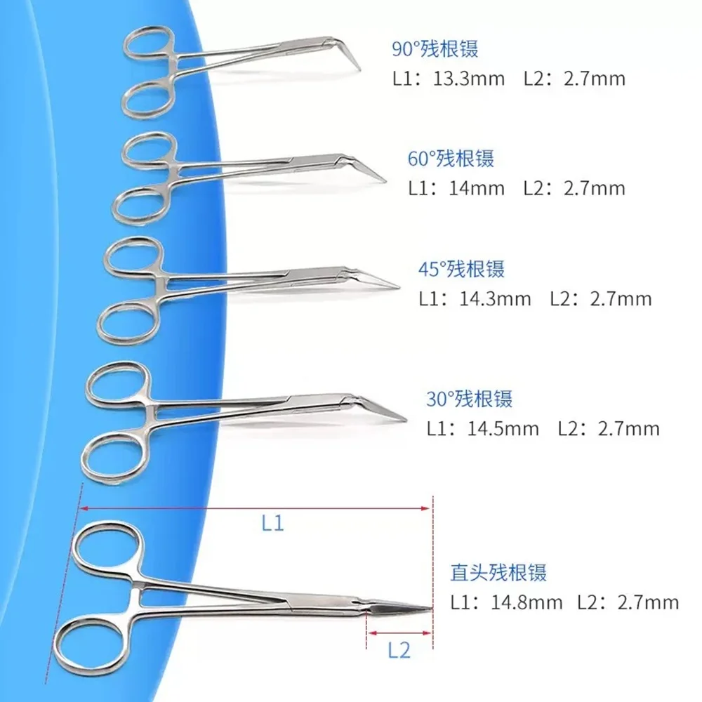 Dental Surgical Instrument Residual Root Tweezers Forceps Minimally Invasive Tooth Extraction Plier Fragment Cutter Dental Tool