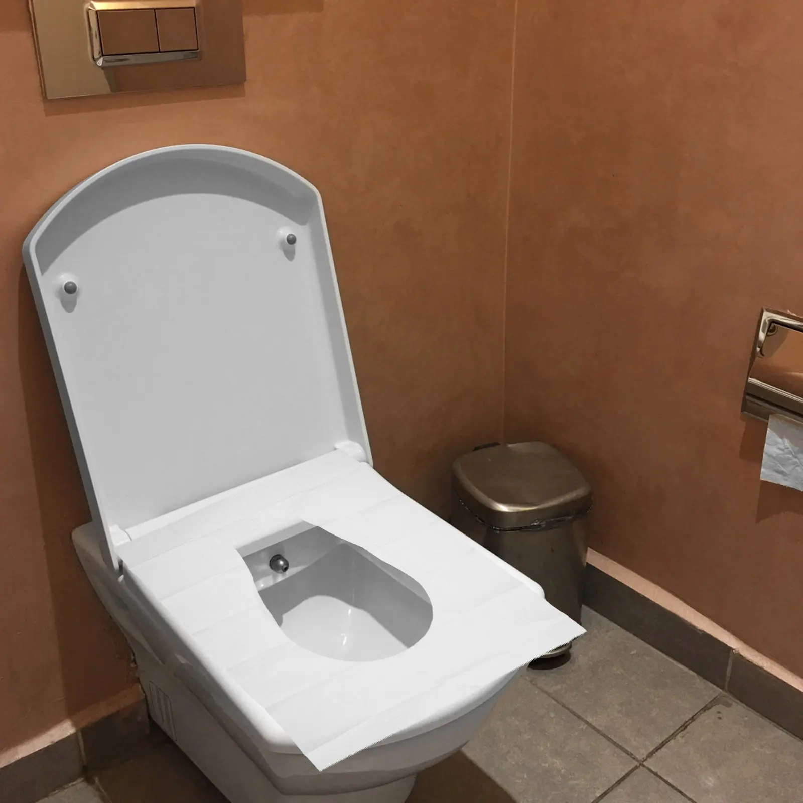 

100Pcs Disposable Toilet Seat Covers Portable Cushions Lightweight Waterproof Travel Bathroom Accessory Toilet Cover