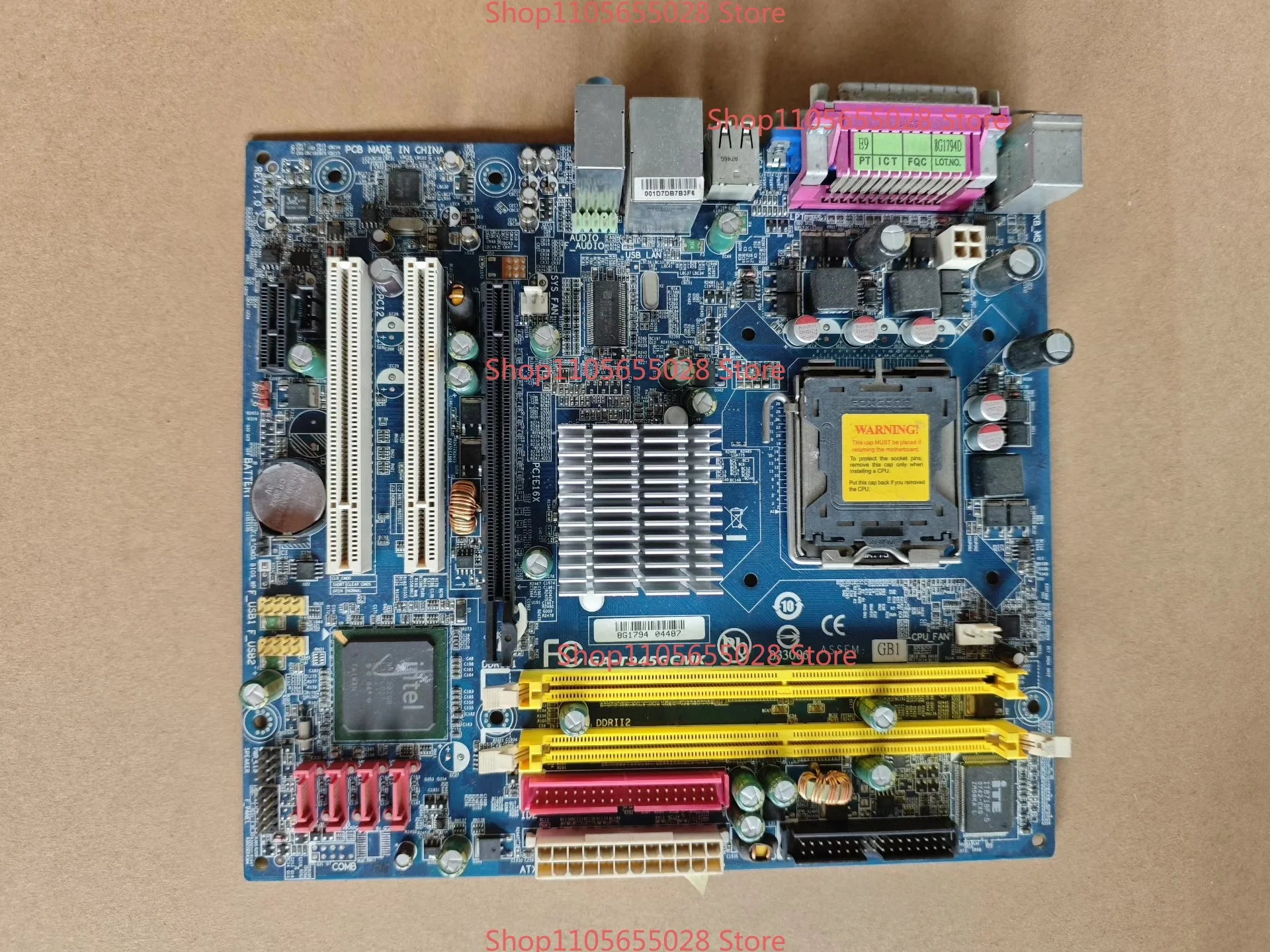 For Gigabyte GA-T945GCMK Main Board 775-pin DDR2 Interface 945GC Chipset, Integrated Graphics Card Sound Card Network Interface