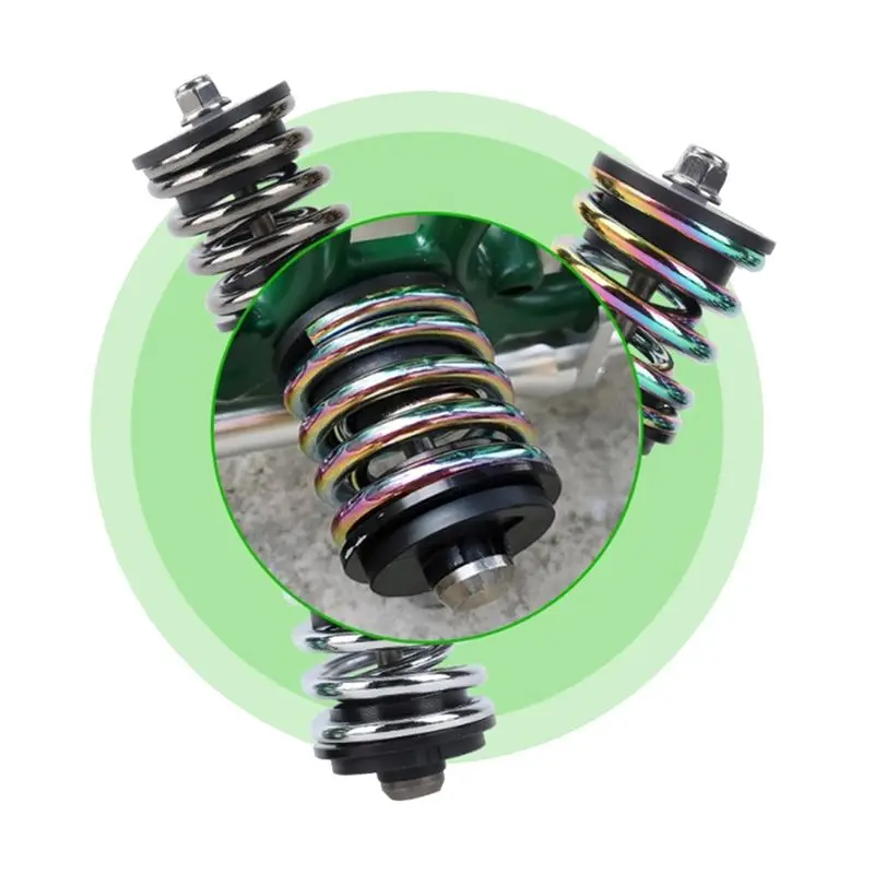 

(AD10) Задний амортизатор для складного велосипеда Brompton, аксессуары для подвески, титановая ось, пружина из нержавеющей стали, разноцветный