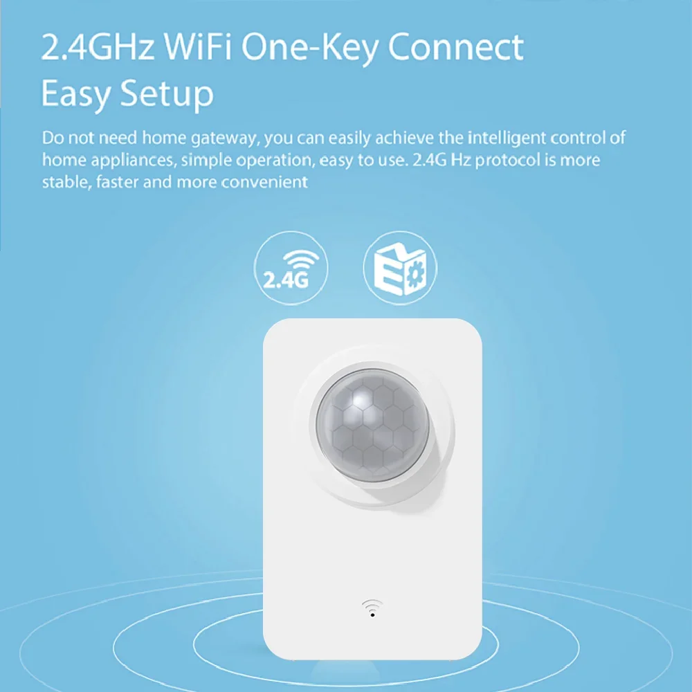 Tuya WiFi Zigbee PIR  Motion Sensor for Smart Home Automation Security Alarm System Detector Remote Work With Alexa