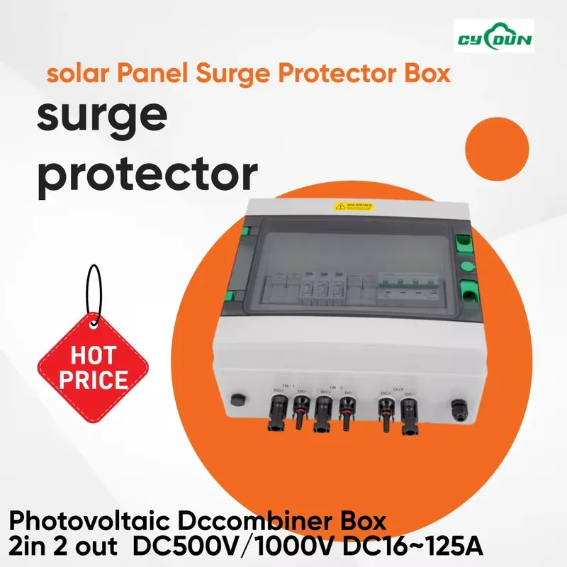 Solar PV Combiner Box IP65 for 2 4 6 8 String 1000V 1500V 500V DC Array Battery System