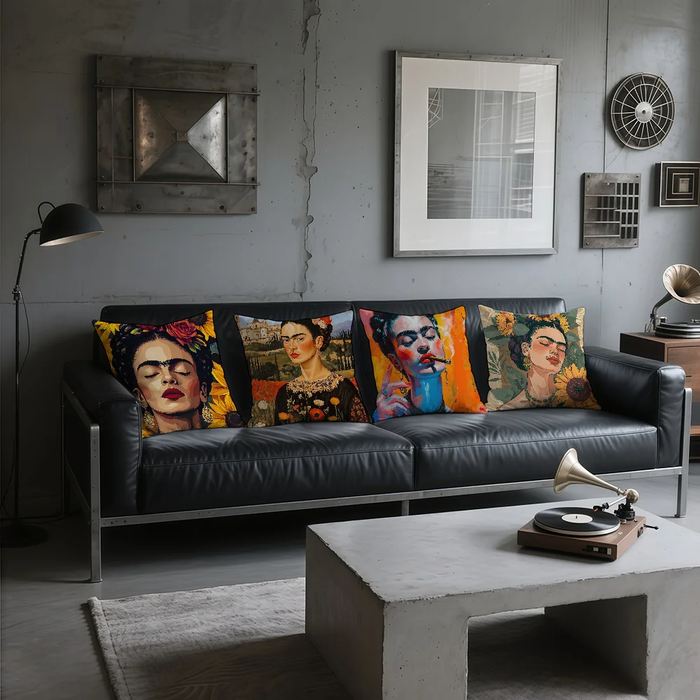 Чехол на подушку Модный стиль Удобный диван K-Kahlo of Bedroom Art Персонализированное украшение F-Frida Чехол на подушку Модный стиль Удобный диван K-Kahlo of Bedroom Art Персонализированное украшение F-Frida