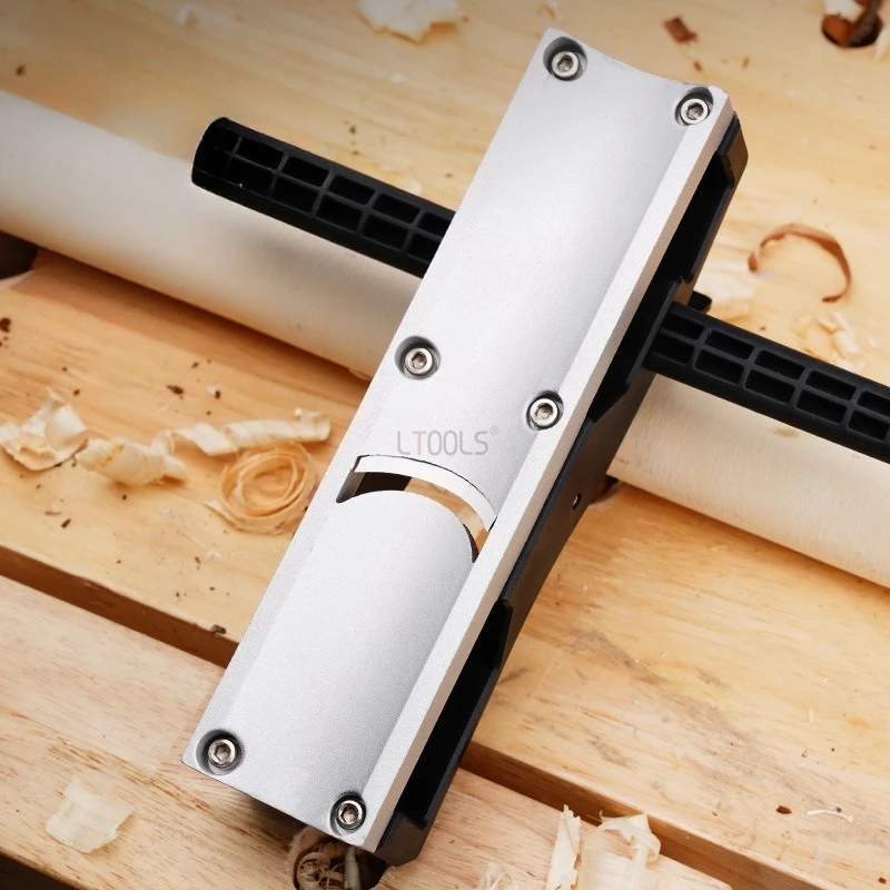 

Ручной рубанок с вогнутым дном из АБС-пластика для изготовления круглых деревянных палок, столярный, с дном из алюминиевого сплава, для снятия фаски с круглой дугой