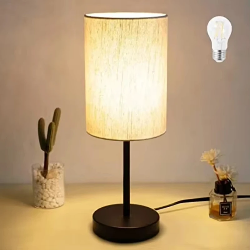 Linen Modern Desk Lights Bedroom and Living Room Decorative Lights