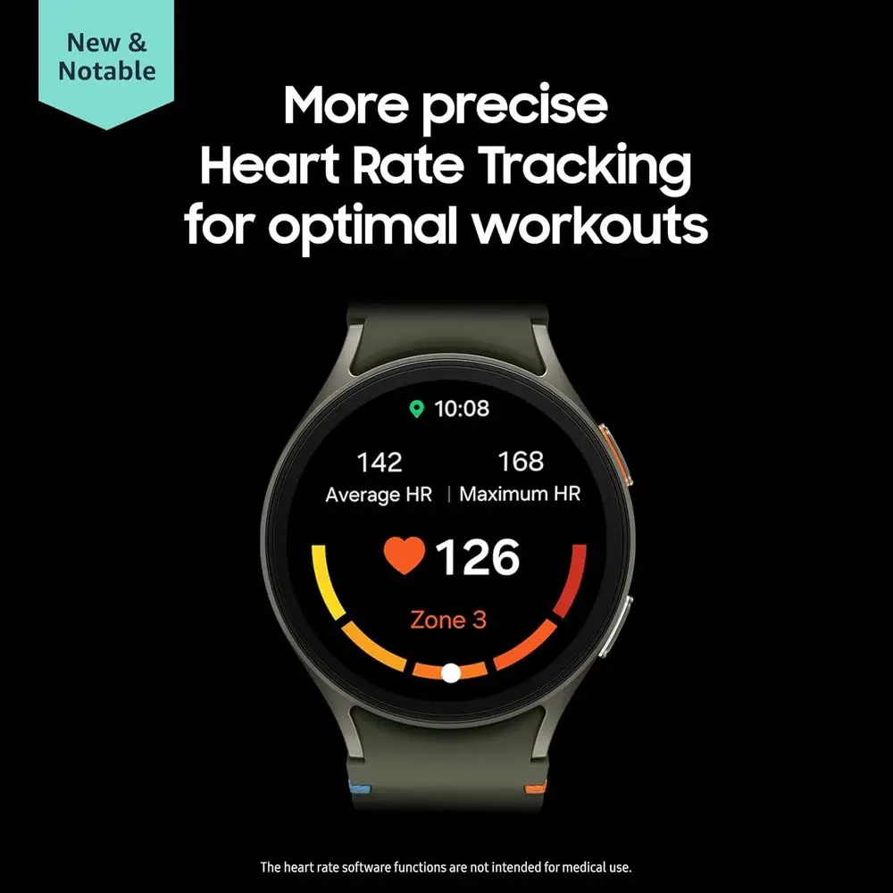 Watch 7 44mm LTE AI Smartwatch w/Energy Score, WellnTips, Heart Rate Tracking, Sleep Monitor, itn, 2024, Silver (Renewed)