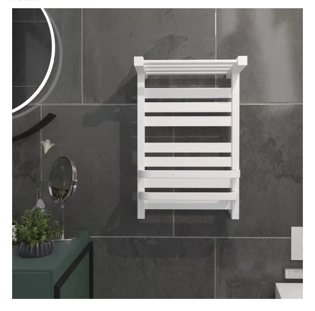 China Wholesales Modern Bathroom Carbon Fiber Electric Heated Towel Rack