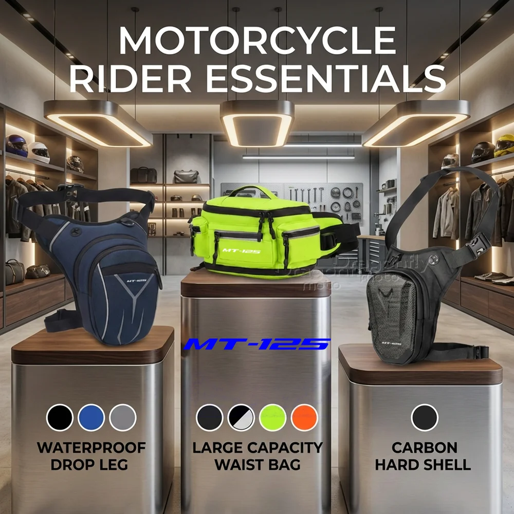 

For Yamaha MT-125 MT125 MT 125 2015-2021 Motorcycle Leg Bag Waterproof Rider Waist Bag Cycling Bike Crossbody Bag