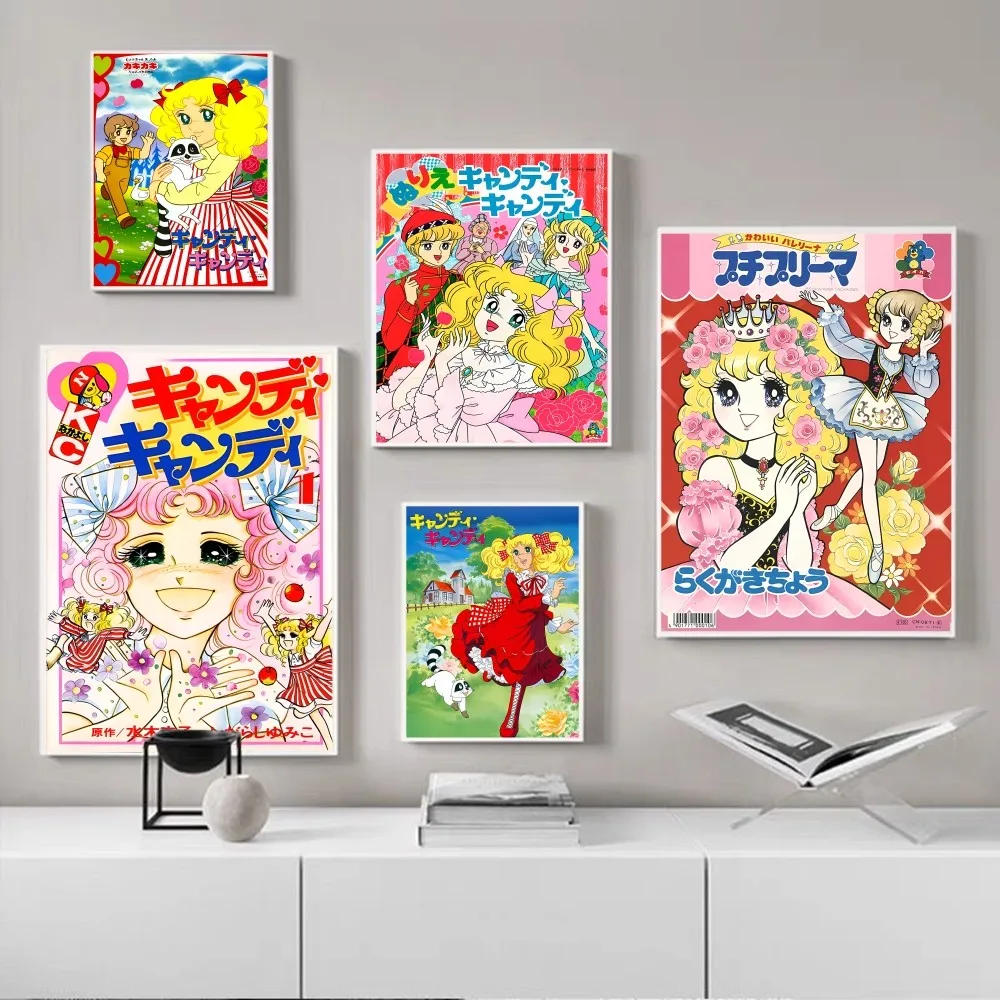 Candy Candy Anime DIY Sticky Poster Whitepaper Prints Posters Artwork Vintage Decorative Painting