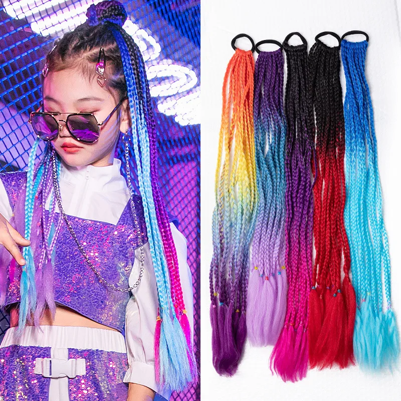 Jazz Hip Hop Catwalk Dancer Braid Fashionable Street Dance Wear Braid Wigs Stage Performance