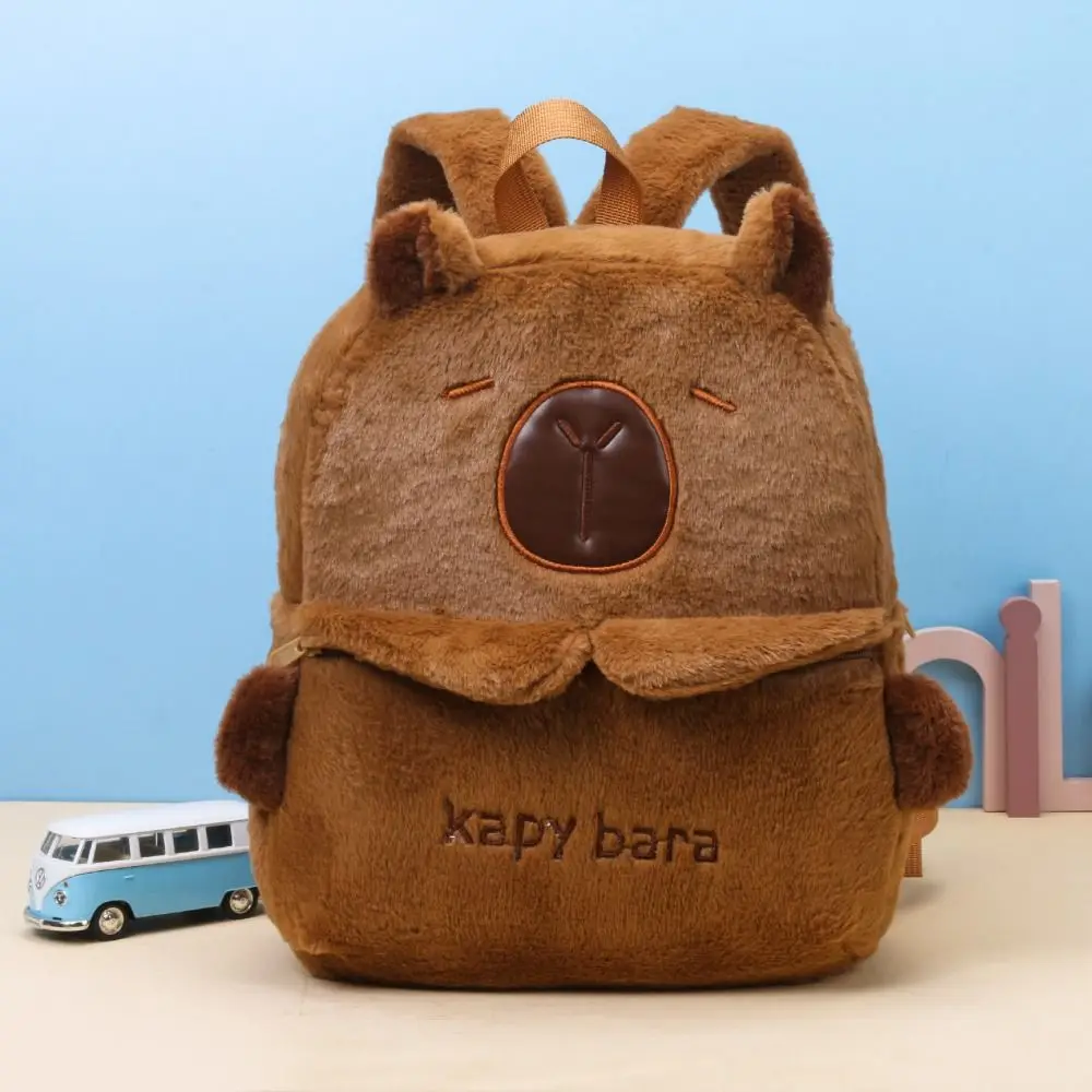 Tiere Capybara Rucksack Puppentasche Große Kapazität Cartoon Umhängetasche Umhängetasche Schultasche Studenten Schultasche Unisex