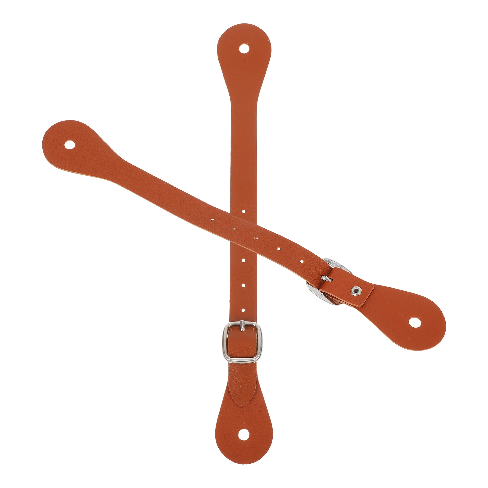 

2pcs Riding Adjustable Spurs Straps Boot Brown Horse Equipment Men Outdoor Equestrian Sports Daily Riding