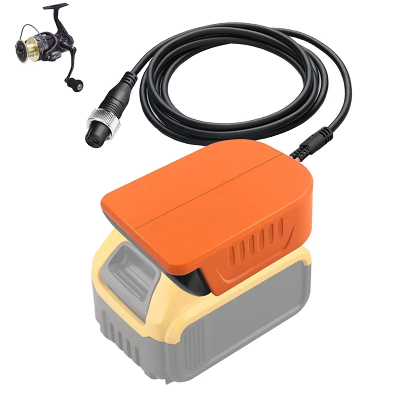 ABGH-Fishing Reel Battery Adapter For  20V 60V Battery For Daiwa BM2300 For Shimano 14.4V Series Electric Fishing Reel