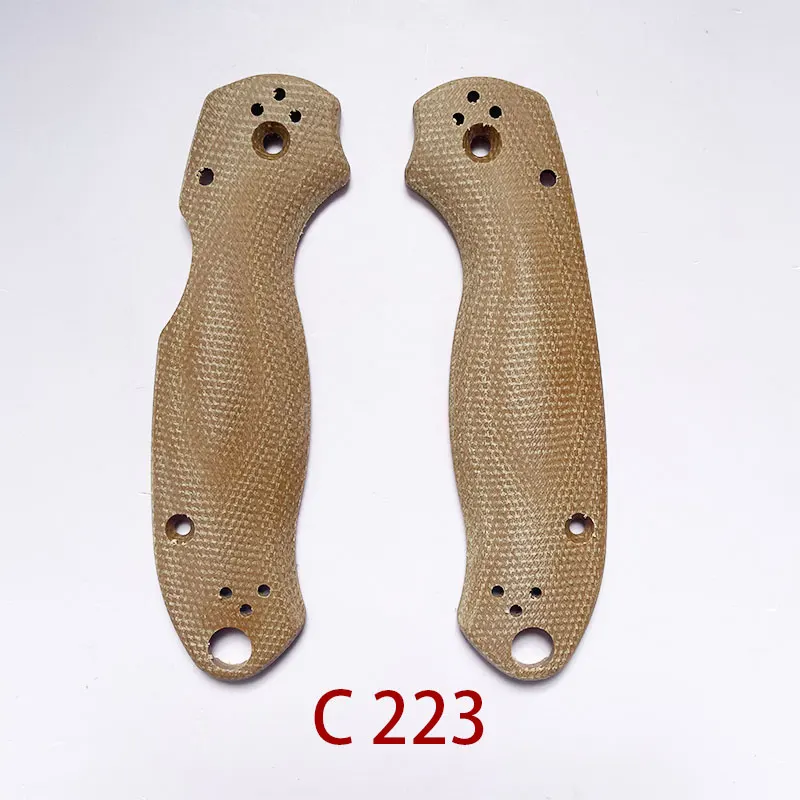 1pair Micarta Blade Handle Patch for Spider Para3 C223 Knife Folding Knife Patch Material DIY Accessories