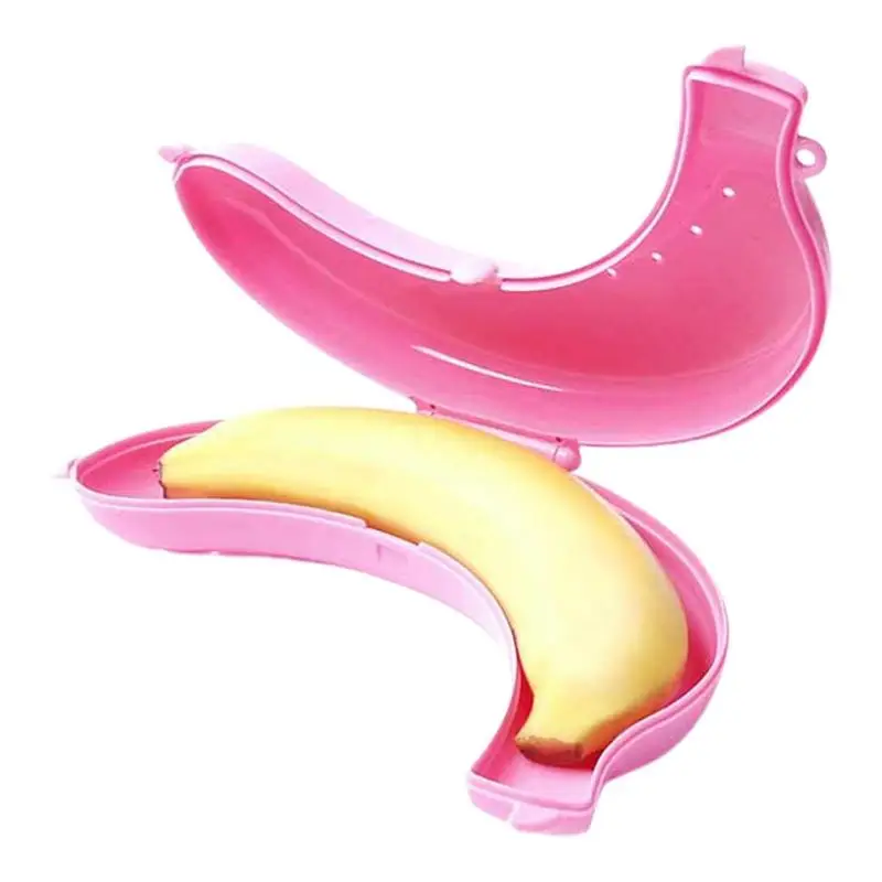 Banana Protector Box Portable Outdoor Banana Keeper 3 Different Color Optional Practical And Cute Banana Storage Accessories