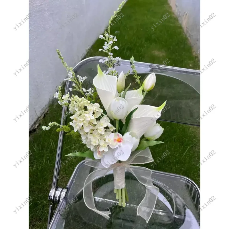 INS Fresh Style Artificial Bridal Bouquet for Wedding Photo Shoot Korean Style Outdoor Props