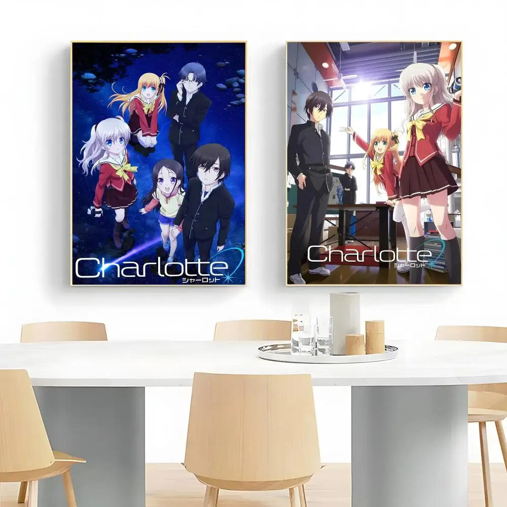 Supernatural Anime C-Charlotte Poster Frameless Peel-and-Stick Removable Wall Art Print