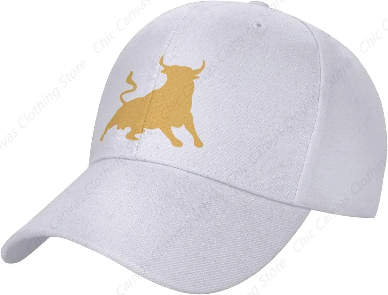 Spanish Bulls Printed Duck Tongue Hat Outdoor Exercise Baseball Hat Adjustable Truck Driver Hat