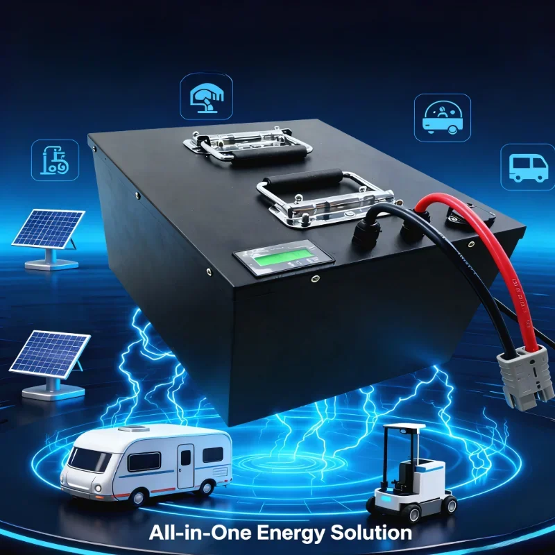 12V/24V/48V LiFePO4 (100-280Ah) Bluetooth BMS+APP – High-Capacity Power for 1200W Inverters, EVs, Fishing Boat Propellers