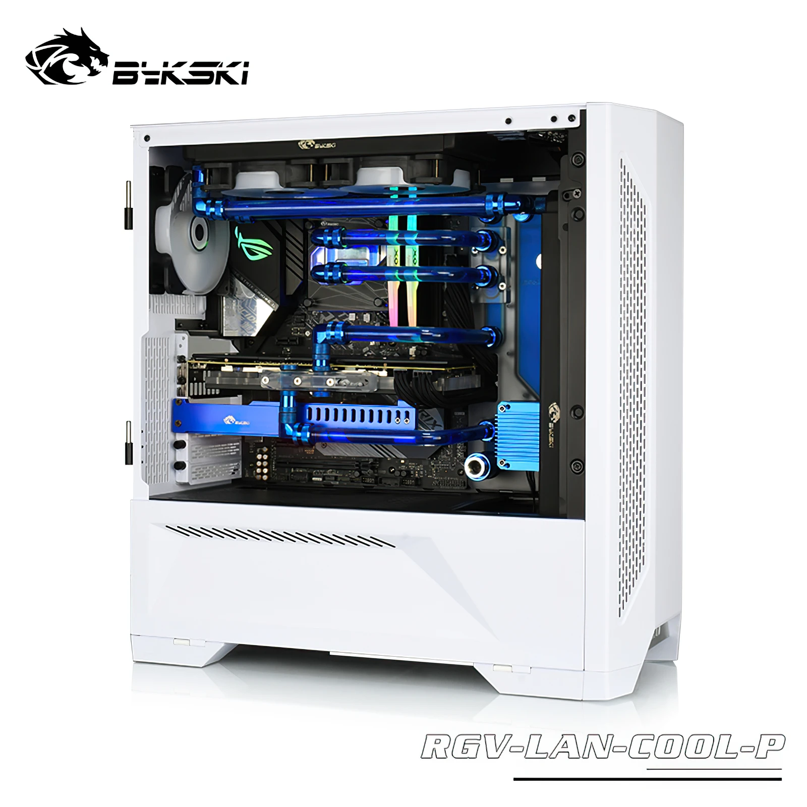Kit di raffreddamento ad acqua per piastra distro Bykski per custodia del telaio LianLi LANCOOL CPU GPU RGB RGV-LAN-COOL-P