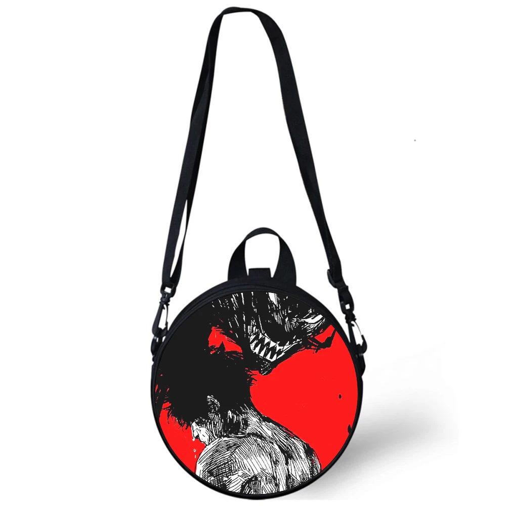 

DEVILMAN crybaby Anime Child kindergarten Bag 3D Print Crossbody Shoulder Bags For School Women Mini Round Bagpacks Rugtas Bag