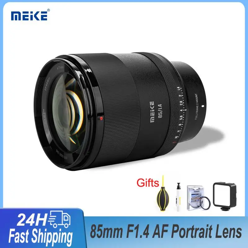 Meke Full Frame 85mm F1.4 Large Aperture Auto Focus Full Frame Portrait Lens (STM Motor) for Sony E mount Nikon Z mount Cameras