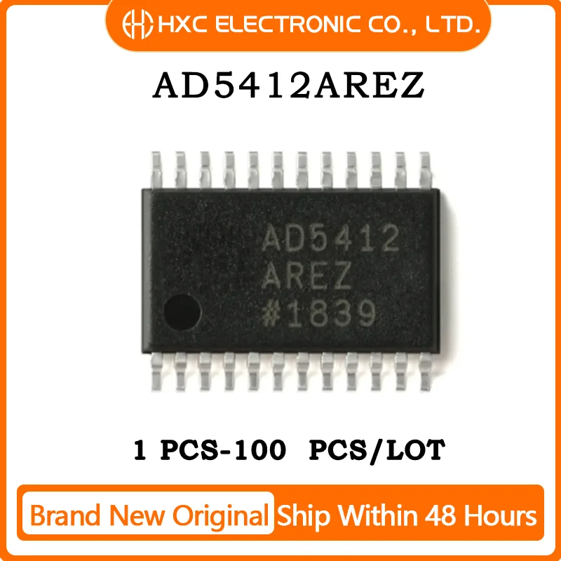 

1PCS/5PCS/10PCS/50PCS AD5412AREZ IC DAC 12BIT V OR A-OUT 24TSSOP Brand New Original IC Chip