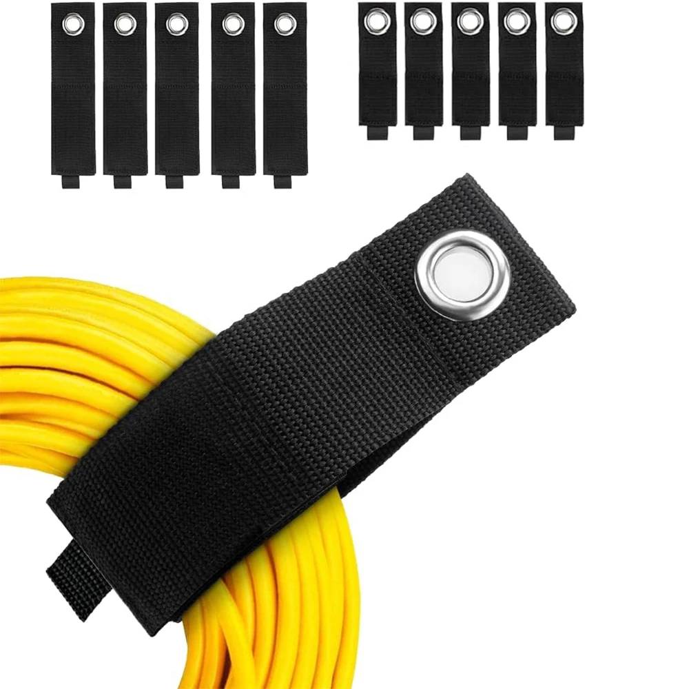 Heavy-Duty Storage Straps Extension Cord Management Cable Straps Camping Garage Organization
