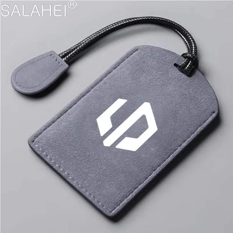 Leather Car NFC Card Remote Key Cover Fob Case Protector Holder Shell For Leapmotor C10 2024 Auto Keyless Kychain Accessories