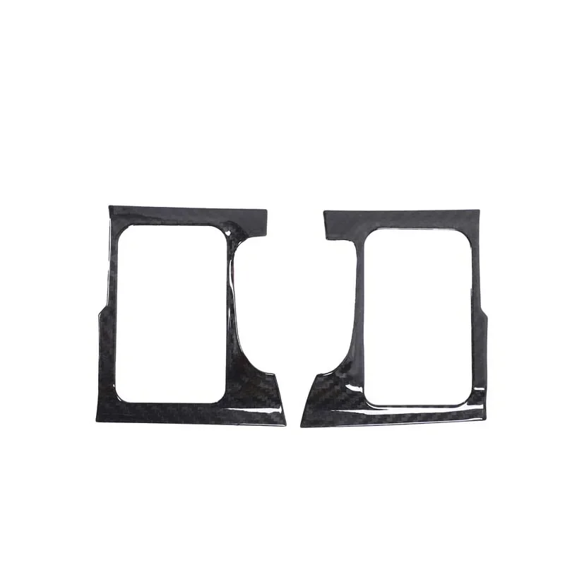 For 2008-2016 Nissan GTR R35 Real carbon fiber door lock key frame Car door lock key decorative frame accessories 2pcs