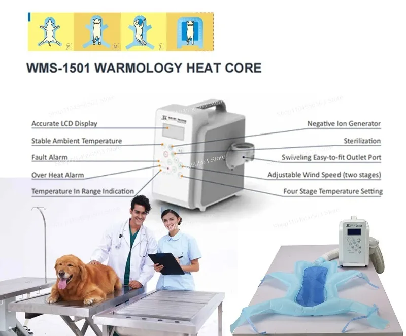 Smart Temperature Controlled Pet Warming Pad, Veterinary Air Pad for Surgery Recovery, Constant Temperature Heating Mat