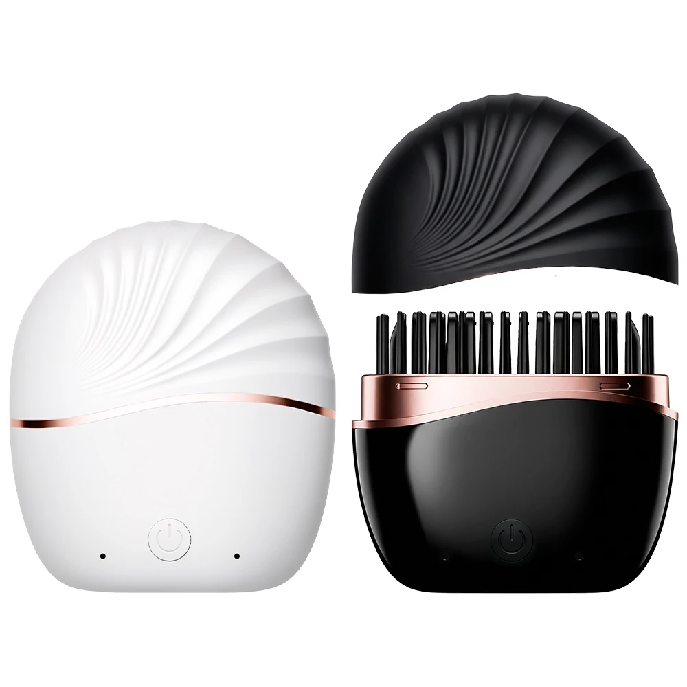Wireless Hair Straightener Brush, Rechargeable Straightening Comb Hair Styling Tool - Fast Heating, 2 Temp Settings & Auto-off