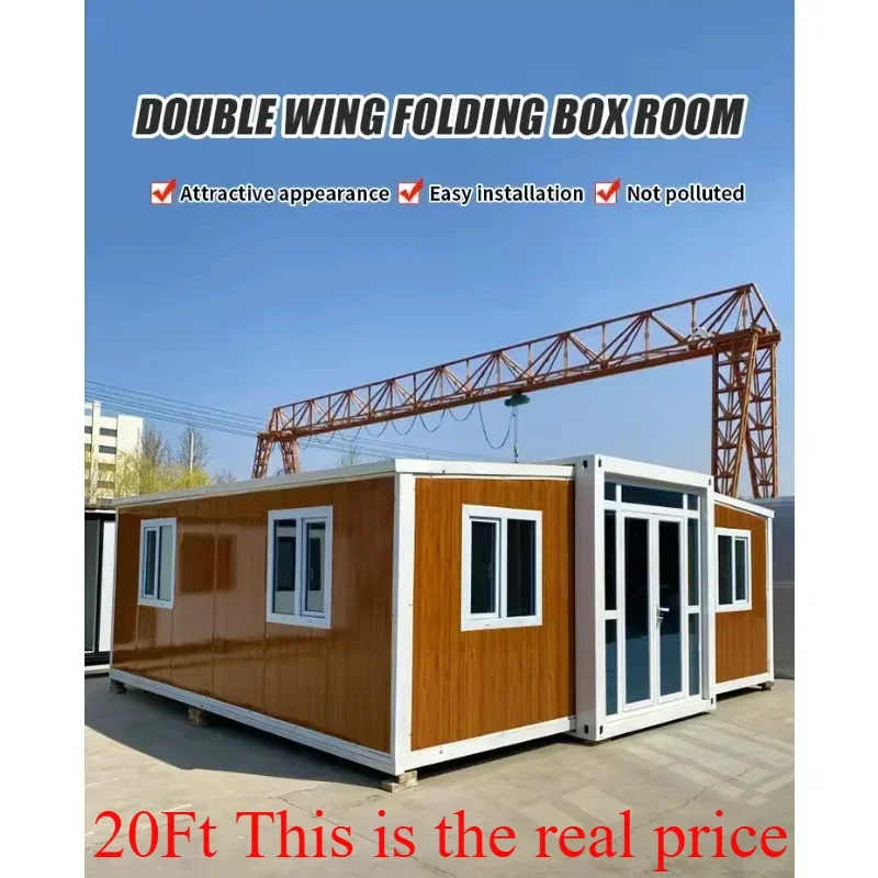 20ft 40ft Prefabricated Foldable Tiny Mobile Home Prefabricated Tiny House Extendable Mobile House Expandable Container House