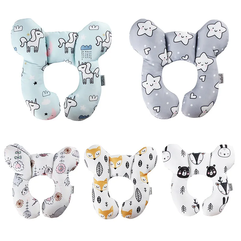 Baby stroller Child Car Safety Seat Headrest U-shaped Pillow Neck Pillow Travel Sleeping Washable Pillow