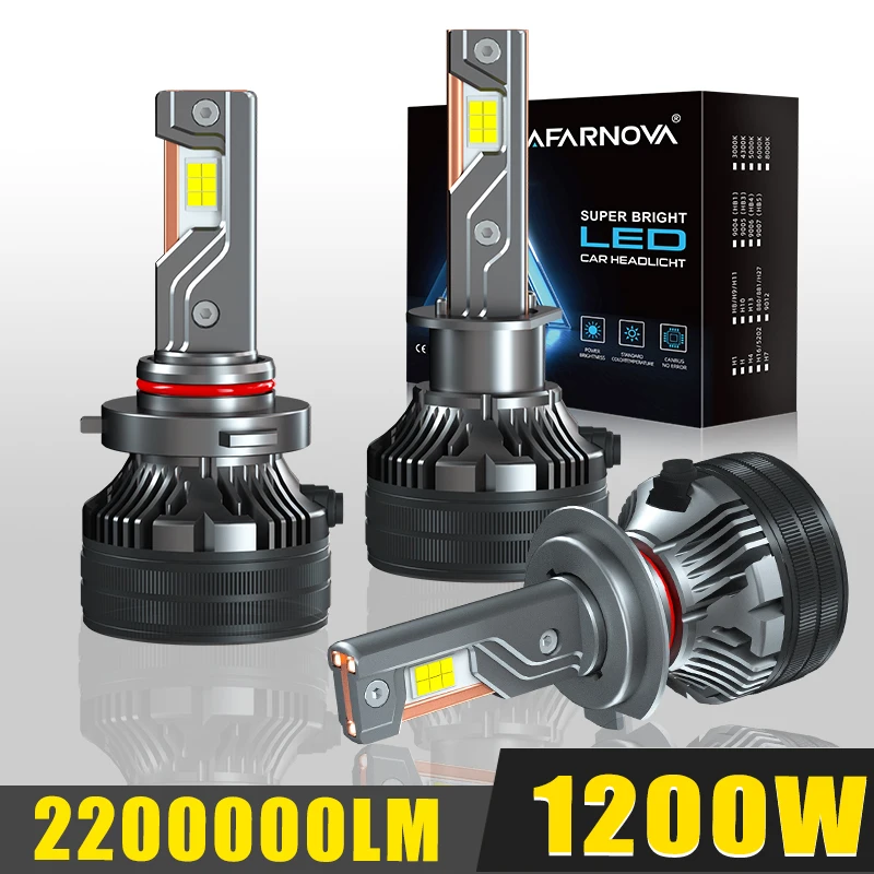 

1200 Вт H4 LED H7 H11 Canbus Фара высокой мощности без ошибок CSP H1 H8 9005 HB3 9006 HB4 9012 HIR2 Турбо-лампа 6000K Автомобильный свет 12 В