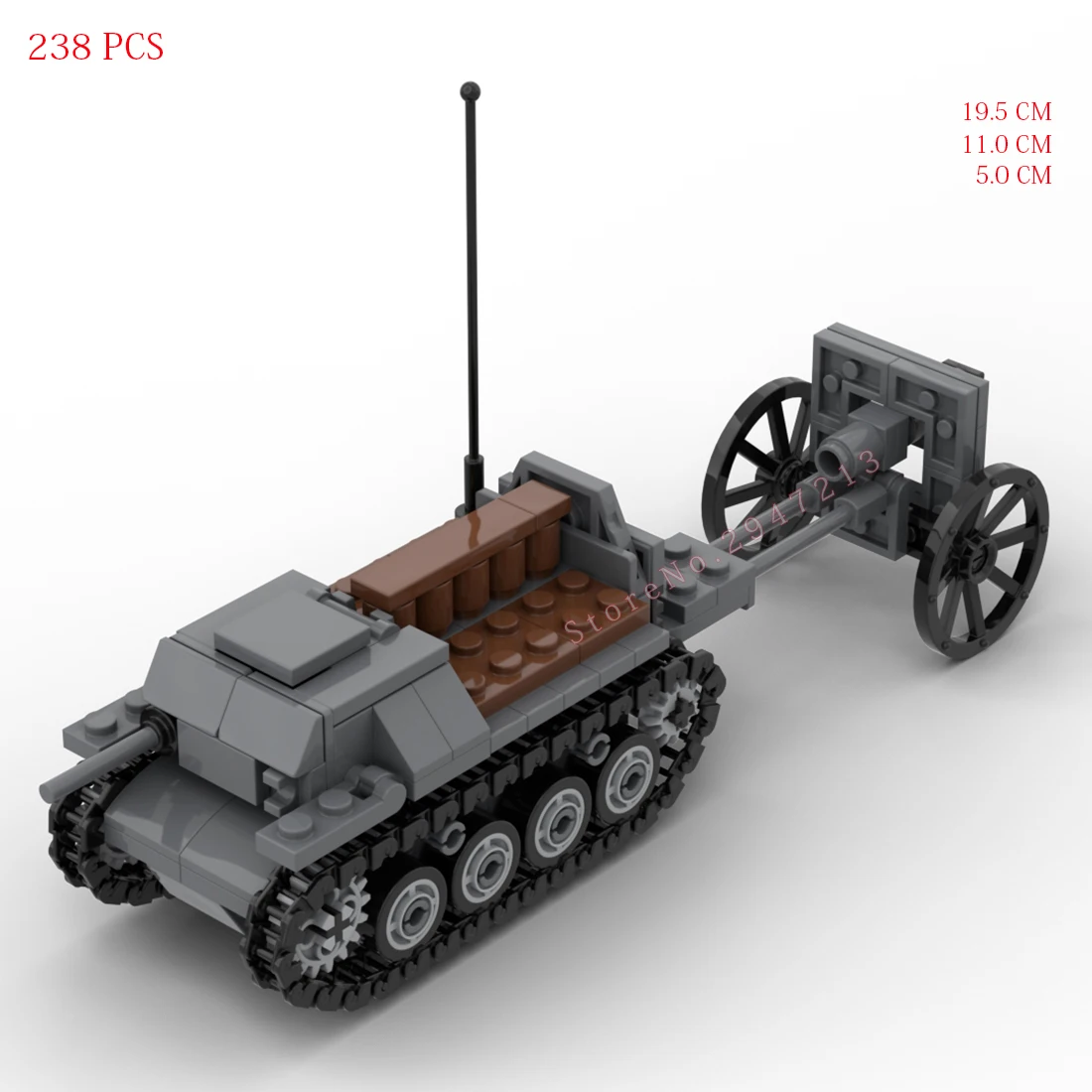 hot military WWII Technology T-20 tractor tank GAZ UAZ vehicles Soviet Army war weapons model bricks Building Blocks toys gift