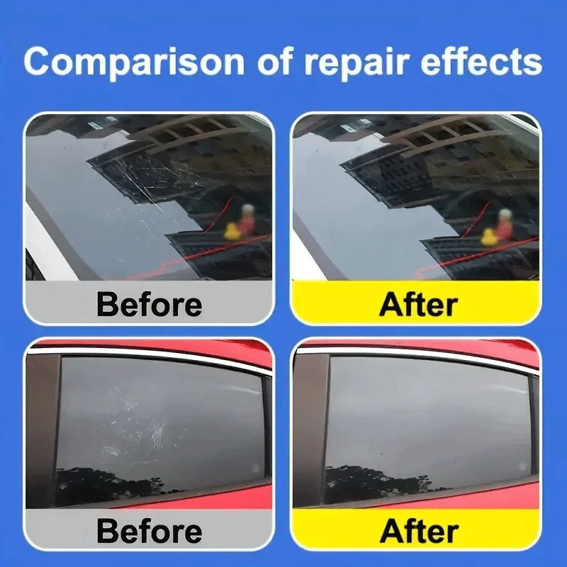 85G Glass Polishing Powder - Professional Car Windshield Scratch Remover, Mirror Clarity Restorer for Campers
