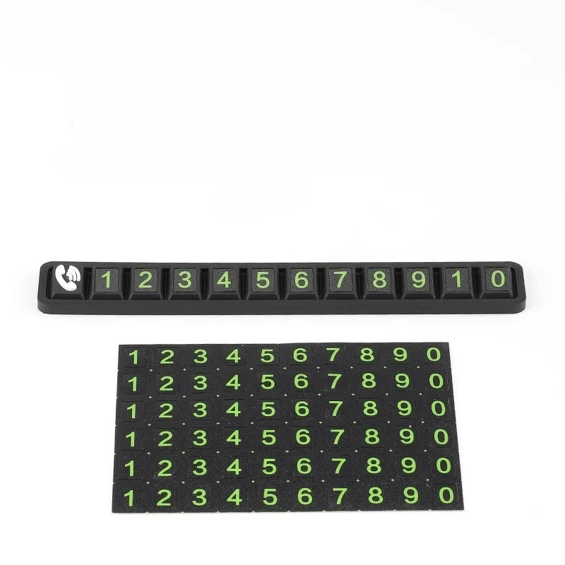 Car Temporary Parking Card Phone Number Card Plate Telephone Number Stop Luminous Parking Aid Garage Car Accessoires Interior