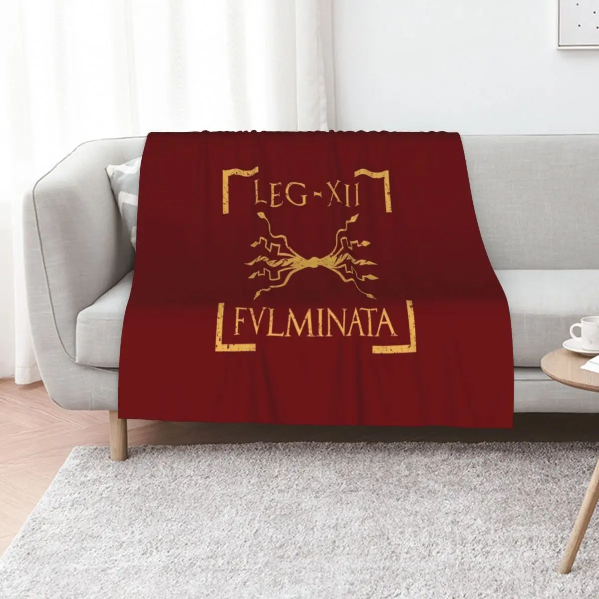 Legio XII Fulminata Thunderbolt Emblem Roman Legion Throw Blanket Shaggy Comforter Blankets For Sofas Baby Blankets