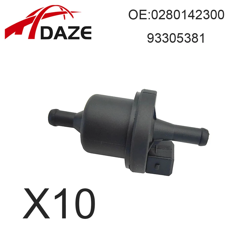 DAZE 0280142300 93305381 10PCS Vapor Canister Purge Solenoid Valve For VW Volkswagen Golf Jetta Passat Audi A4 A4 Quattro