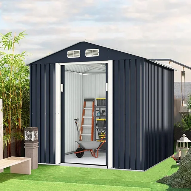 Outdoor Garden Backyard House Prefab Container Tool Storage Shed