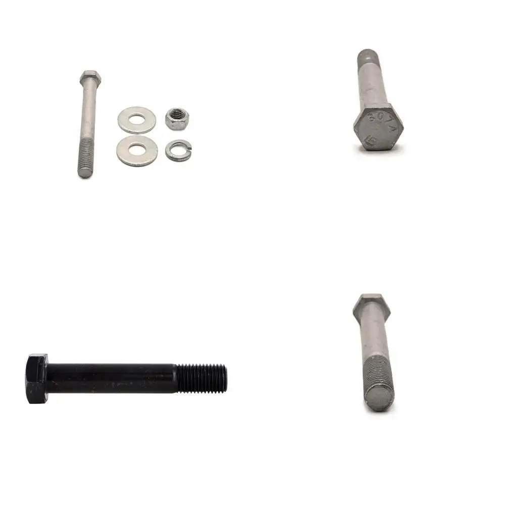 

Комплекты оцинкованных шестигранных болтов с горячим оцинкованным покрытием, плоскими шайбами, гайками и разъемными стопорными шайбами, класс A307, 25 комплектов, по 50 штук каждый