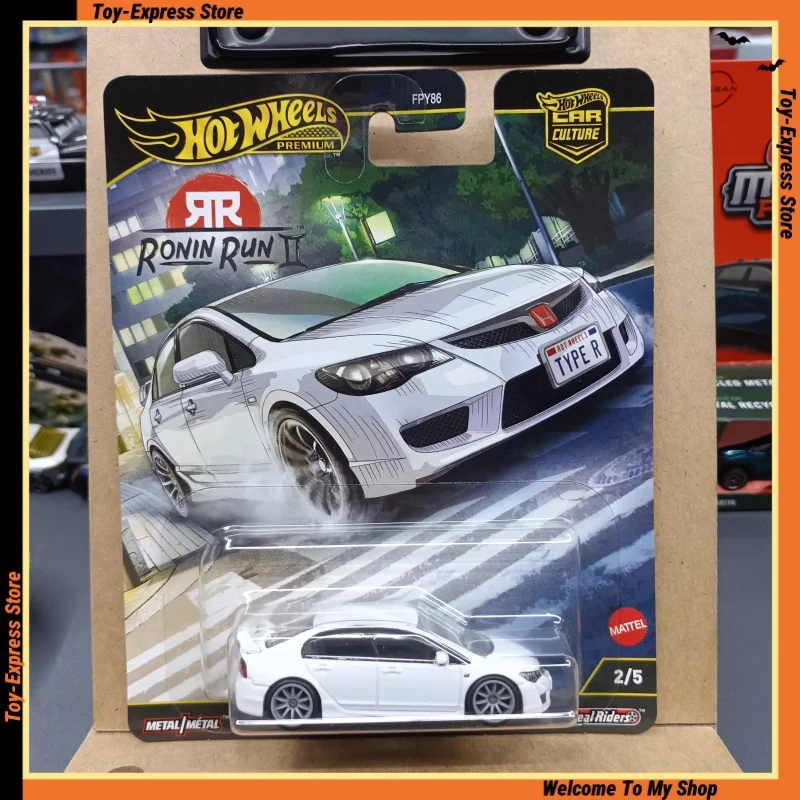 

Hot Wheels Premium 2025 Car Culture Ronin Run II Hotwheels 2025 1/64 Car Model '07 Honda Civic Type R Collectible Toys Kids Toys
