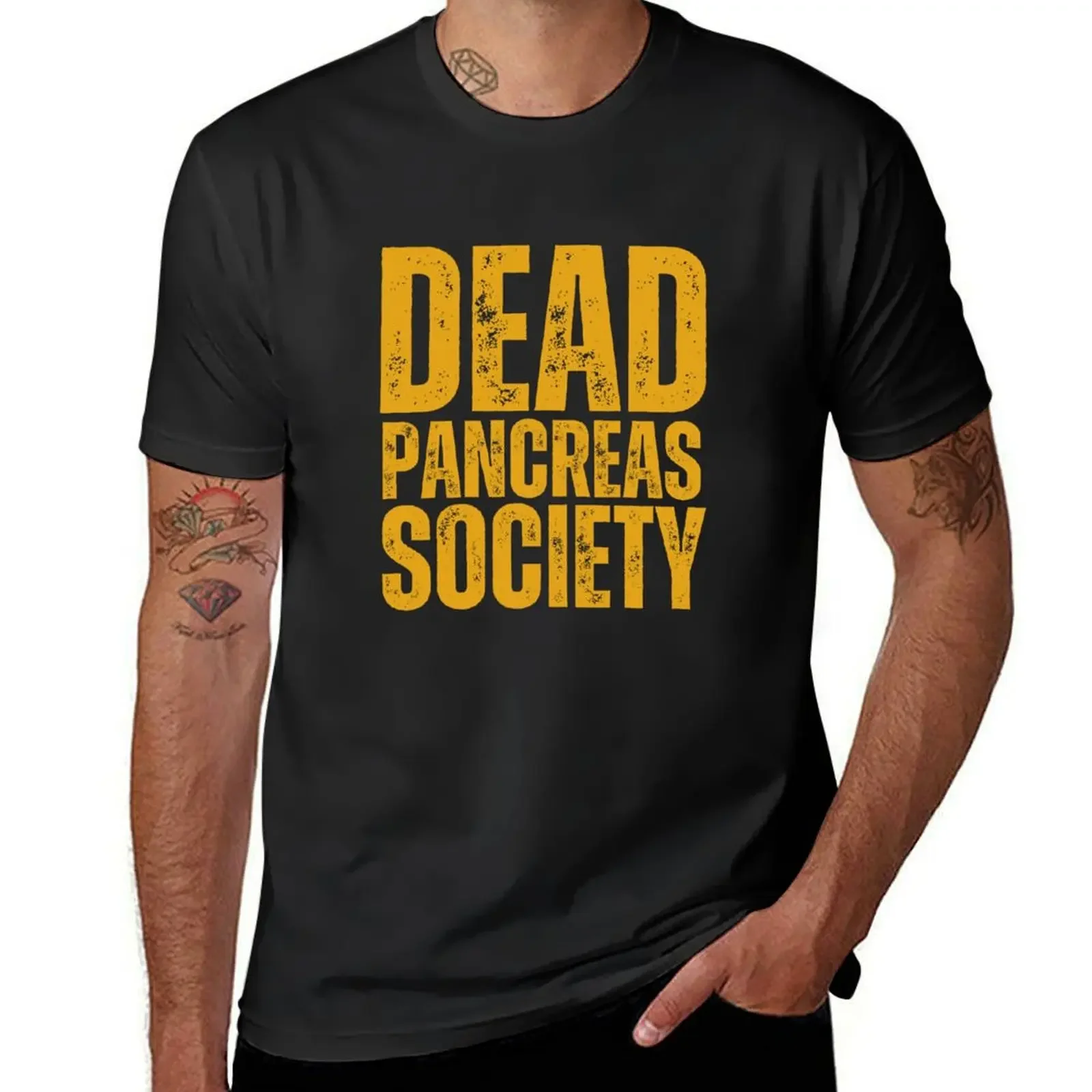 Dead Pancreas Society T-Shirt designer shirts Blouse mens tall t shirts