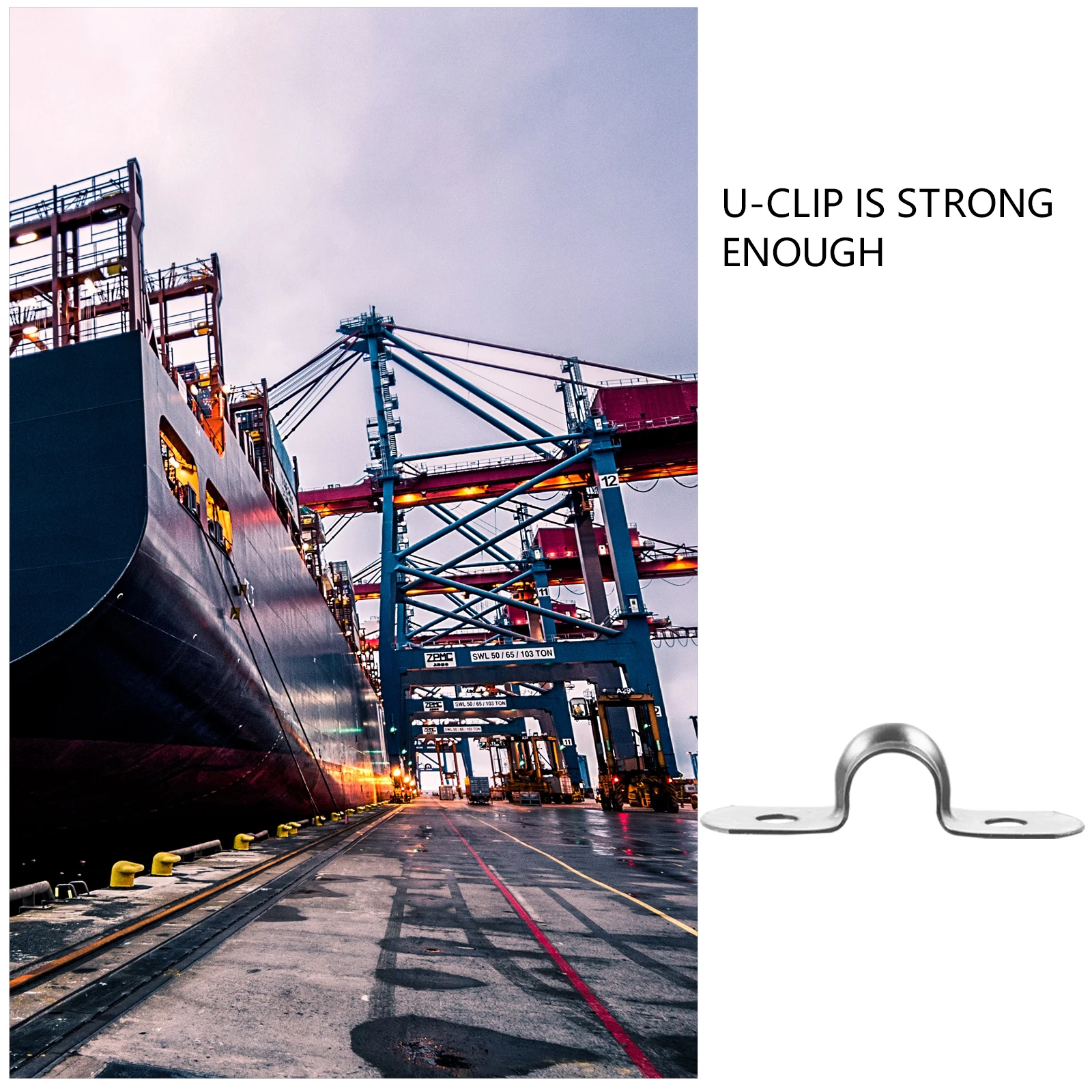 

100 Pcs Stainless Steel Saddle Card Tension Tube Clip Hose Clamp Pipe Bracket Strap Clips