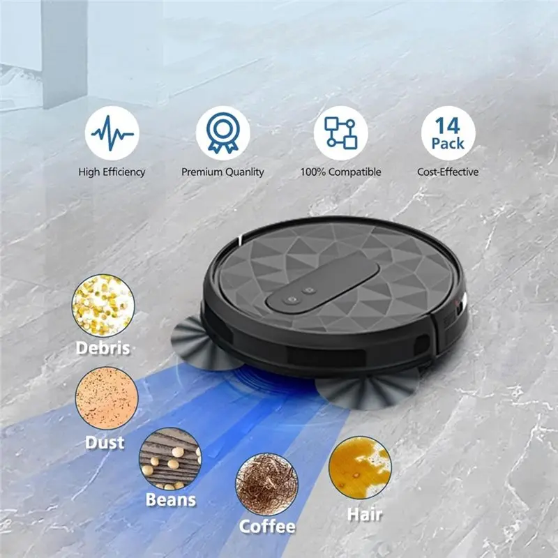 KEOL-Airrobo P20 Robot Vacuum Cleaner Replacement Parts - Main Brush, HEPA Filters, Side Brushes & Cleaning Brush