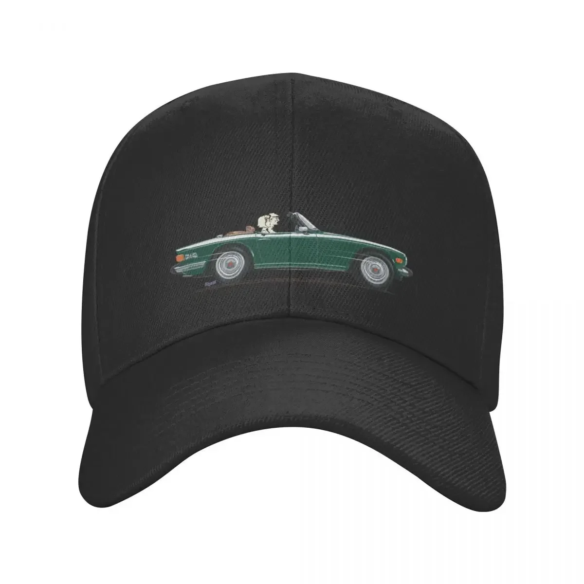 British Racing Green color late spec TR6 – the Classic British Sports Car Baseball Cap black Gentleman Hat Hats For Men Women's