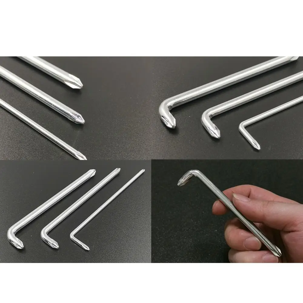 3PCS/Set Hand Tool Short Arm Elbow Bend For  Narrow Space Screwdriver Set Double Headed Screwdriver L-Type